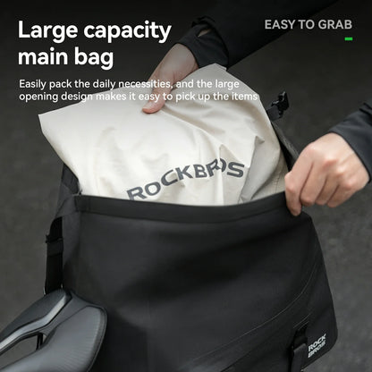RideMate 100% Waterproof Bike Rear Rack Bag 16L