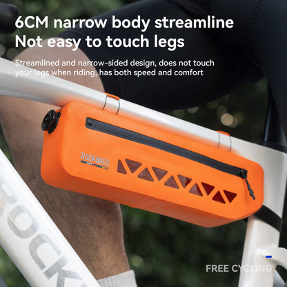 ROCKBROS 100% Waterproof Bike Frame Bag 1.7L Road-to-Sky