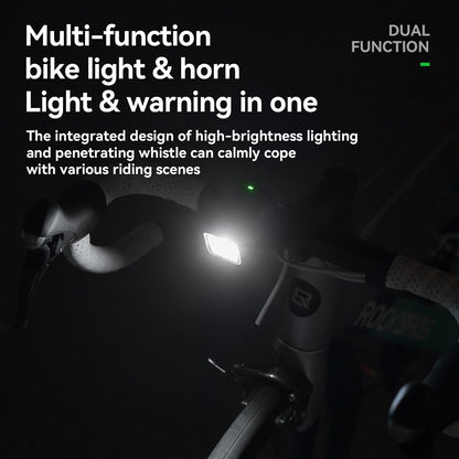 2-in-1 Bike Horn & Front Light -  450lm