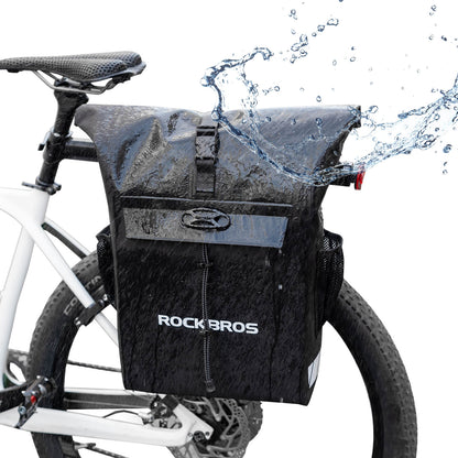 2-in-1 Bicycle Rear Rack Bag Backpack - 18L