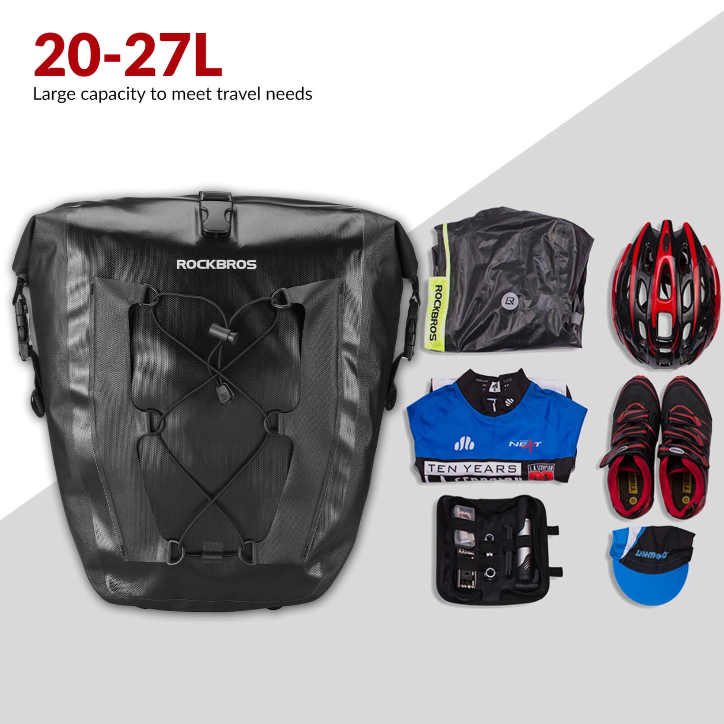 Waterproof Bike Pannier - 27L