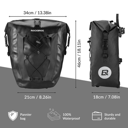 Waterproof Bike Pannier - 27L