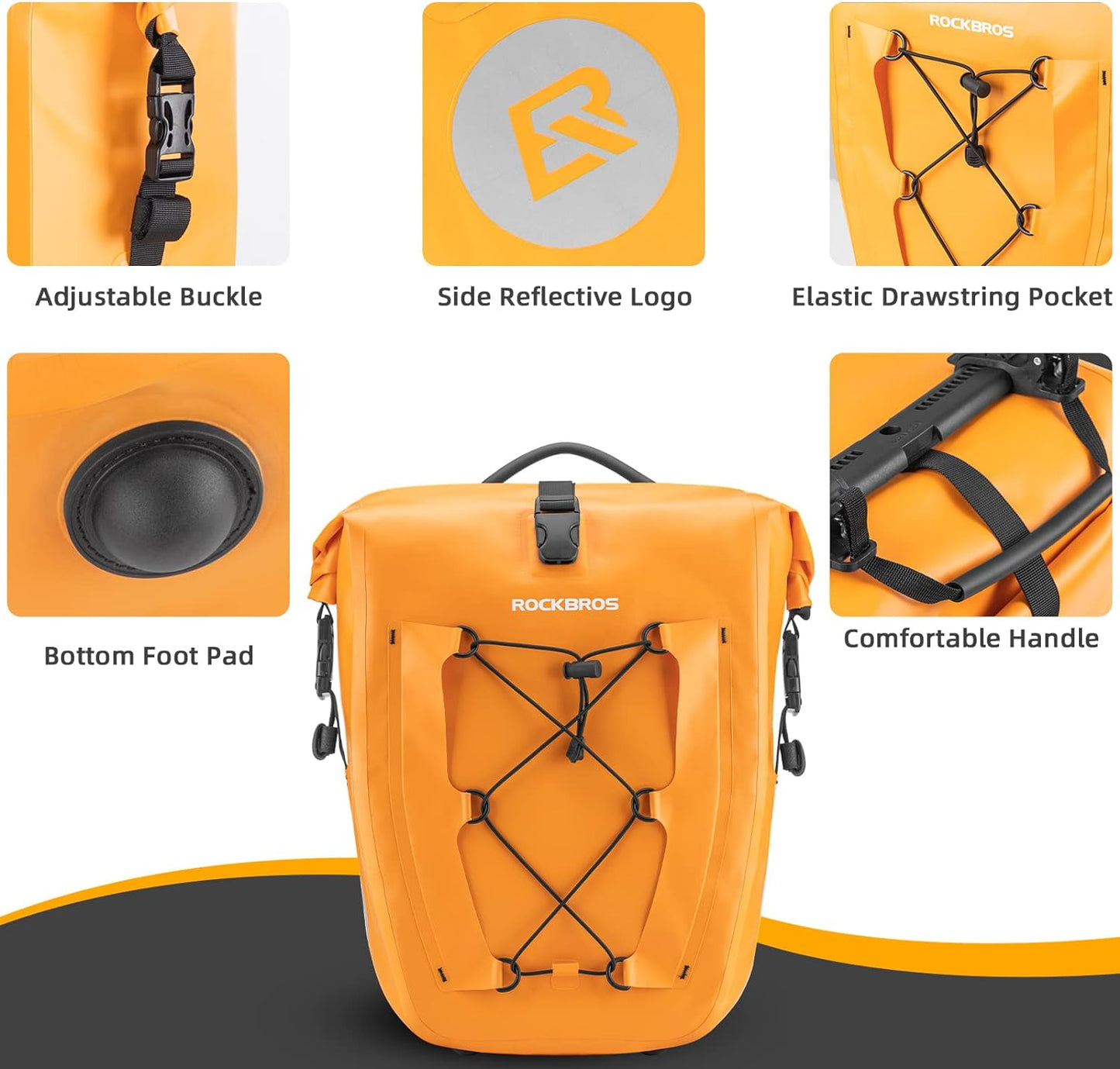 Bike Panniers Waterproof for Rear Rack