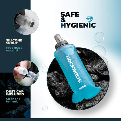 500ml Collapsible Water Bottle for Outdoor Use