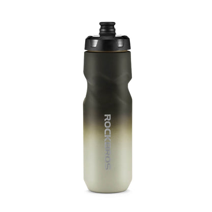 Bike Water Bottle with Soft-Touch Grip & Pull-Top Lid - 600/750ml