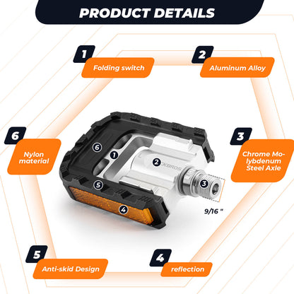 Aluminum Folding Bike Pedals