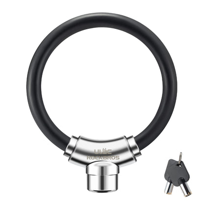 ROCKBROS Anti-Theft Bike Cable Lock Portable Key Lock Rustproof