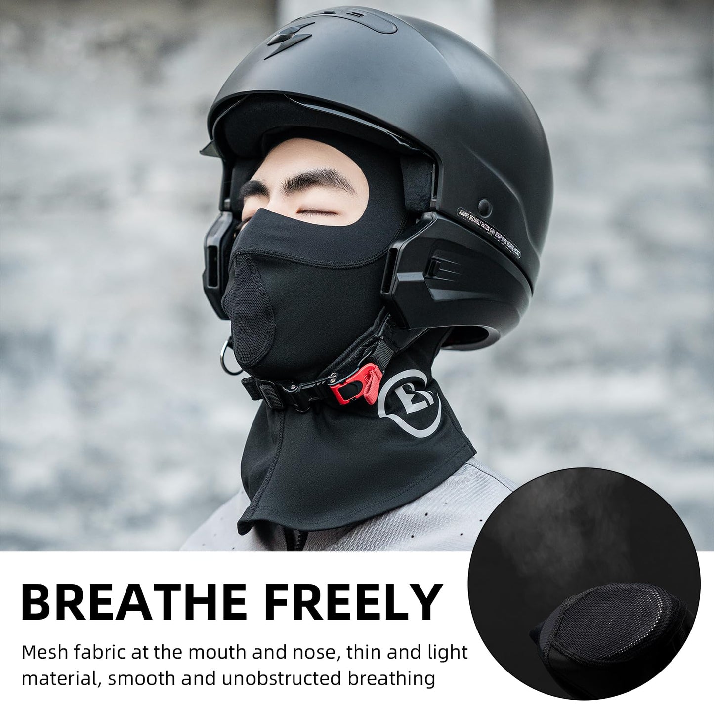 ROCKBROS Balaclava Ski Mask, Thermal Full Face Cover, Windproof Neck Warmer
