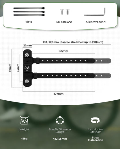 Bike Bottle Cage Mounting Base