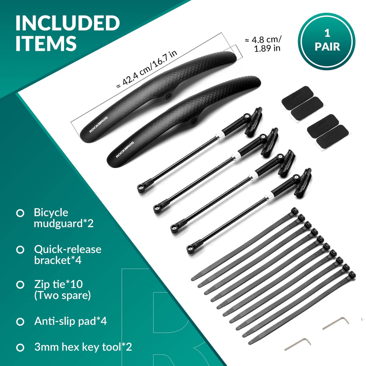 Bike Fenders for 700C Road Bikes – Quick-Release Mud Guards