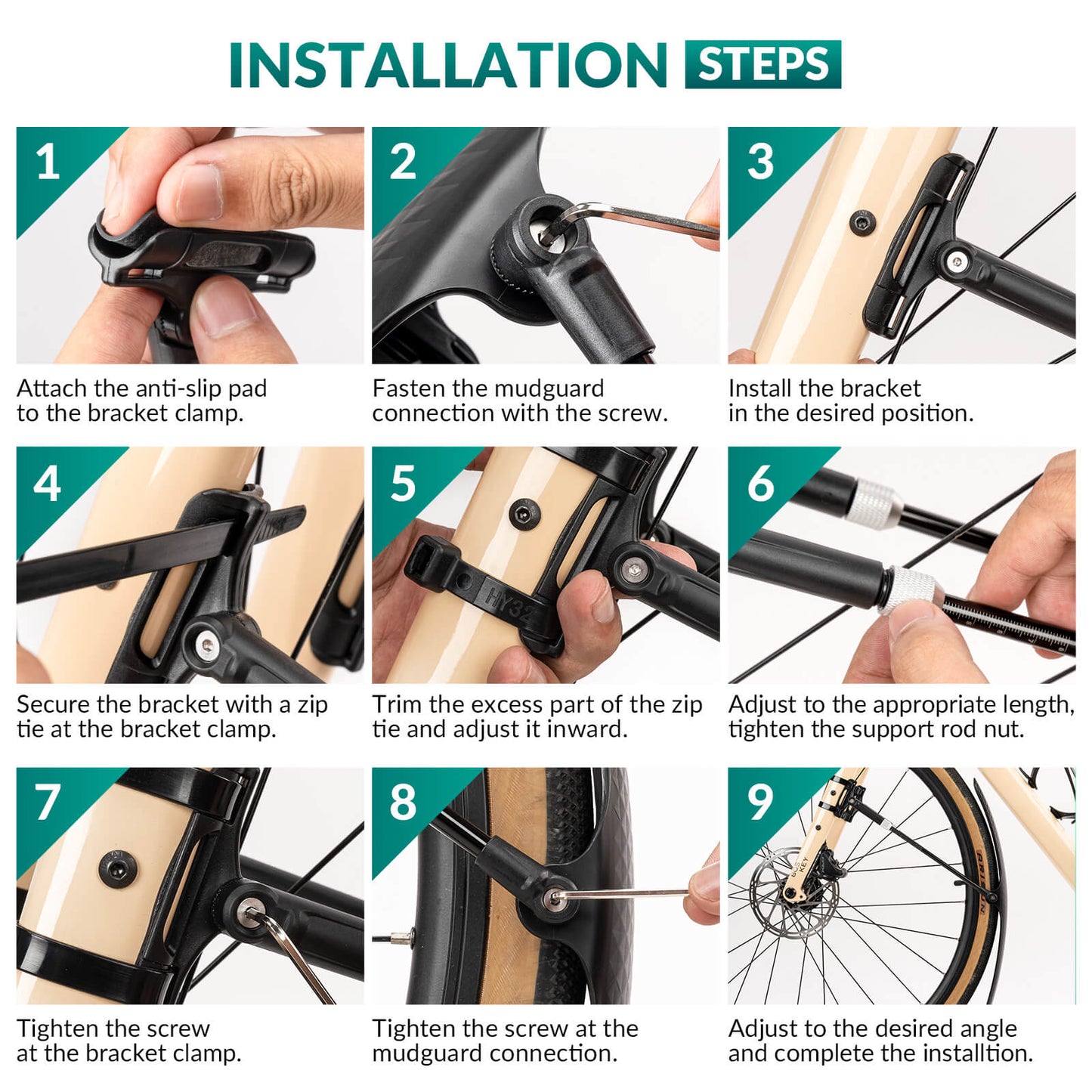 Bike Fenders for 700C Road Bikes – Quick-Release Mud Guards