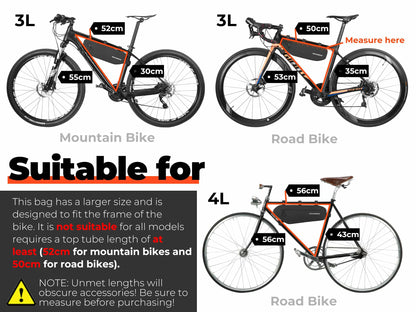 AS-018 Bike Triangle Bag Waterproof 3L/4L