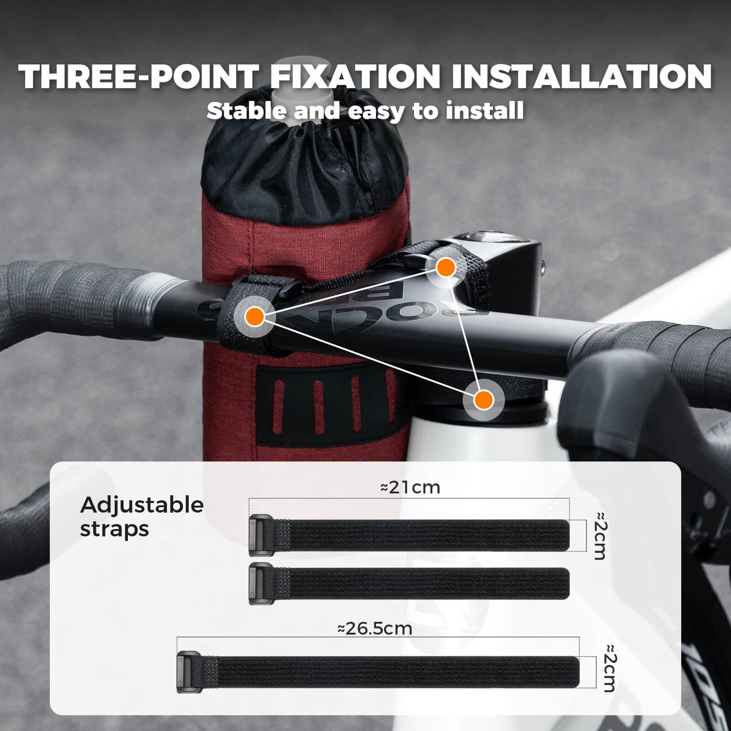 FlashRide Sketch Bike Handlebar Water Bottle Bag - 1L