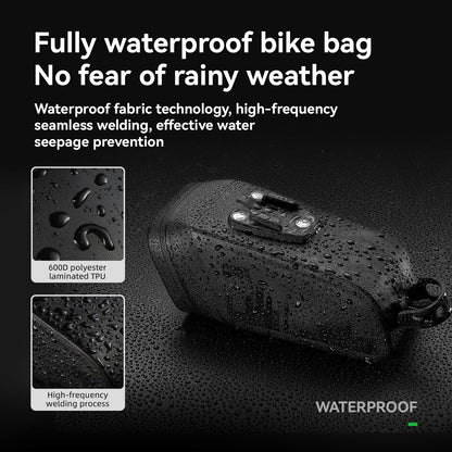 ROCKBROS Bike Saddle Bag Waterproof with Brake Sensor Tail Light