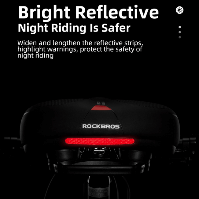 ROCKBROS Bike Saddle Comfort Shock-absorbing Bike Seat