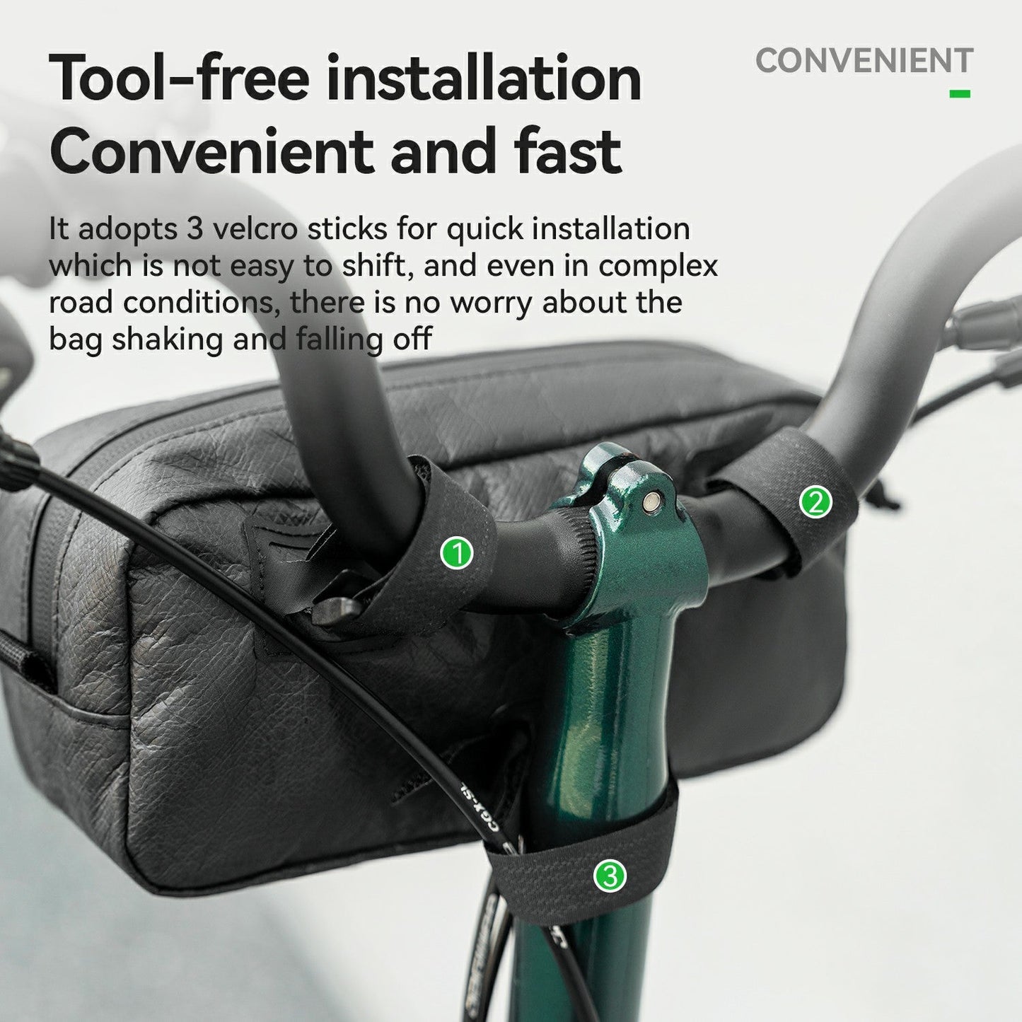 Sustainable Eco-Friendly Bike Front Bag 1.5L