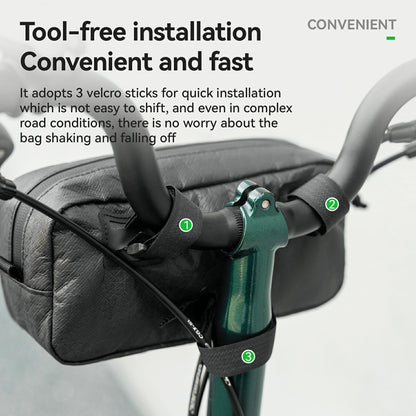 Sustainable Eco-Friendly Bike Front Bag 1.5L