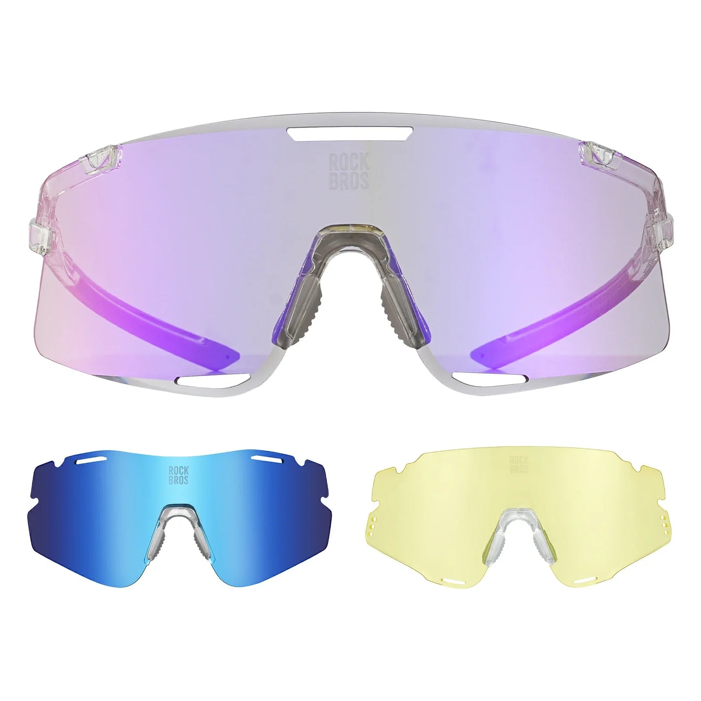 Boundless Sports Sunglasses with 3 Interchangeable Lenses