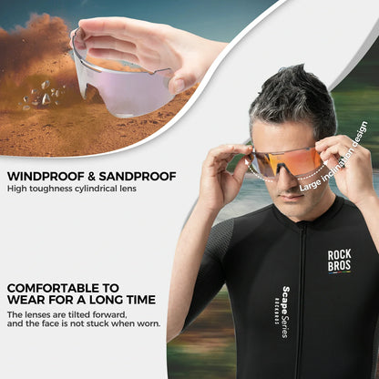 Boundless Sports Sunglasses with 3 Interchangeable Lenses
