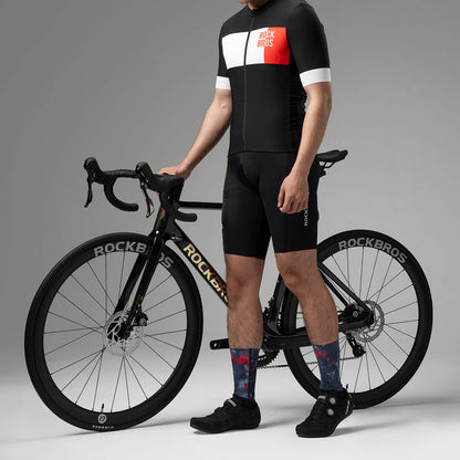 Men Summer Short Sleeve Cycling Jersey Breathable