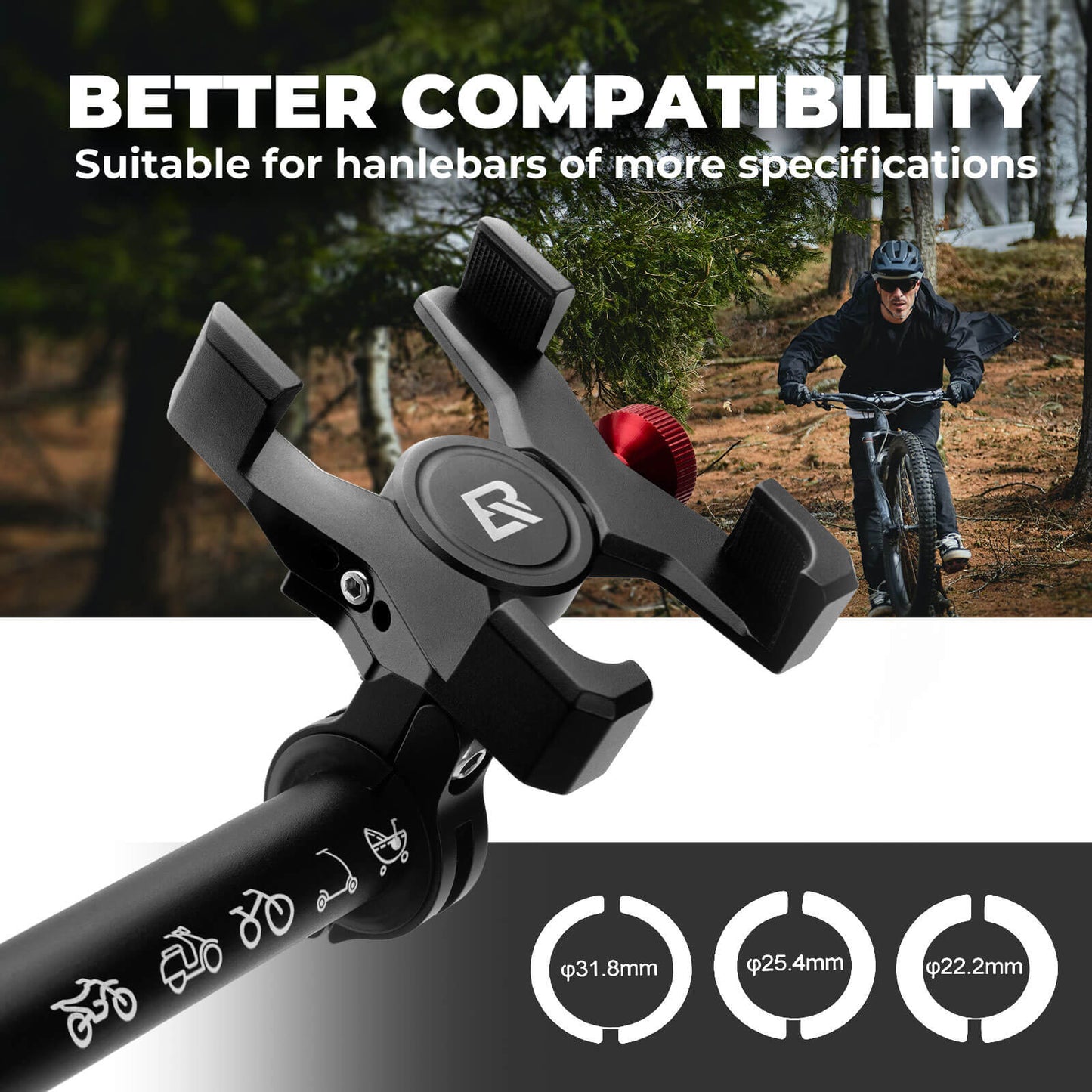 Aluminum Bike Phone Holder
