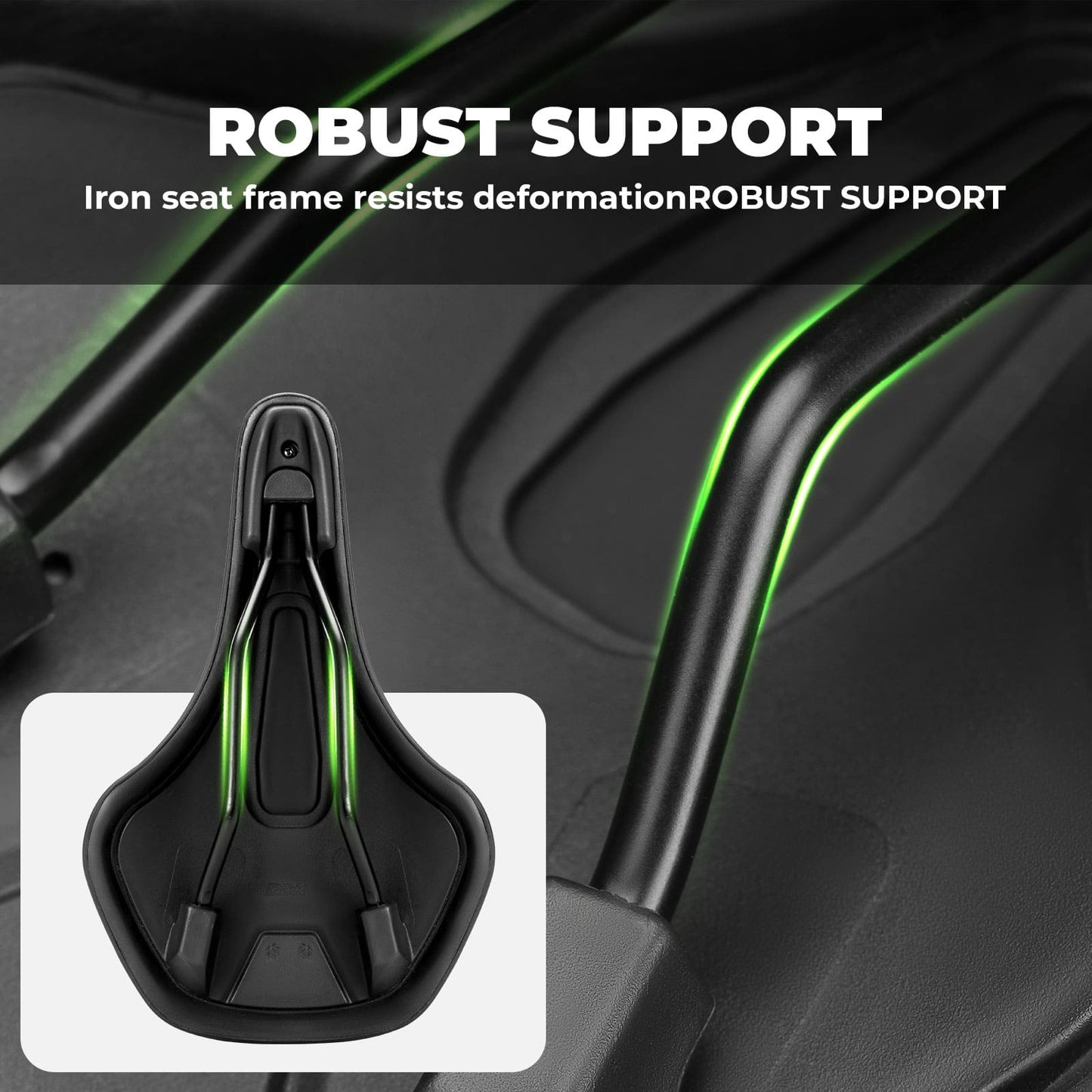 Comfort Cycling Saddle with Ventilated Groove Design