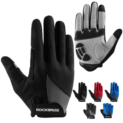 ROCKBROS Cycling Gloves for Men Women Breathable Gel Pad Road Mountain Bike Gloves