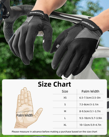 ROCKBROS Cycling Gloves for Men Women Breathable Gel Pad Road Mountain Bike Gloves
