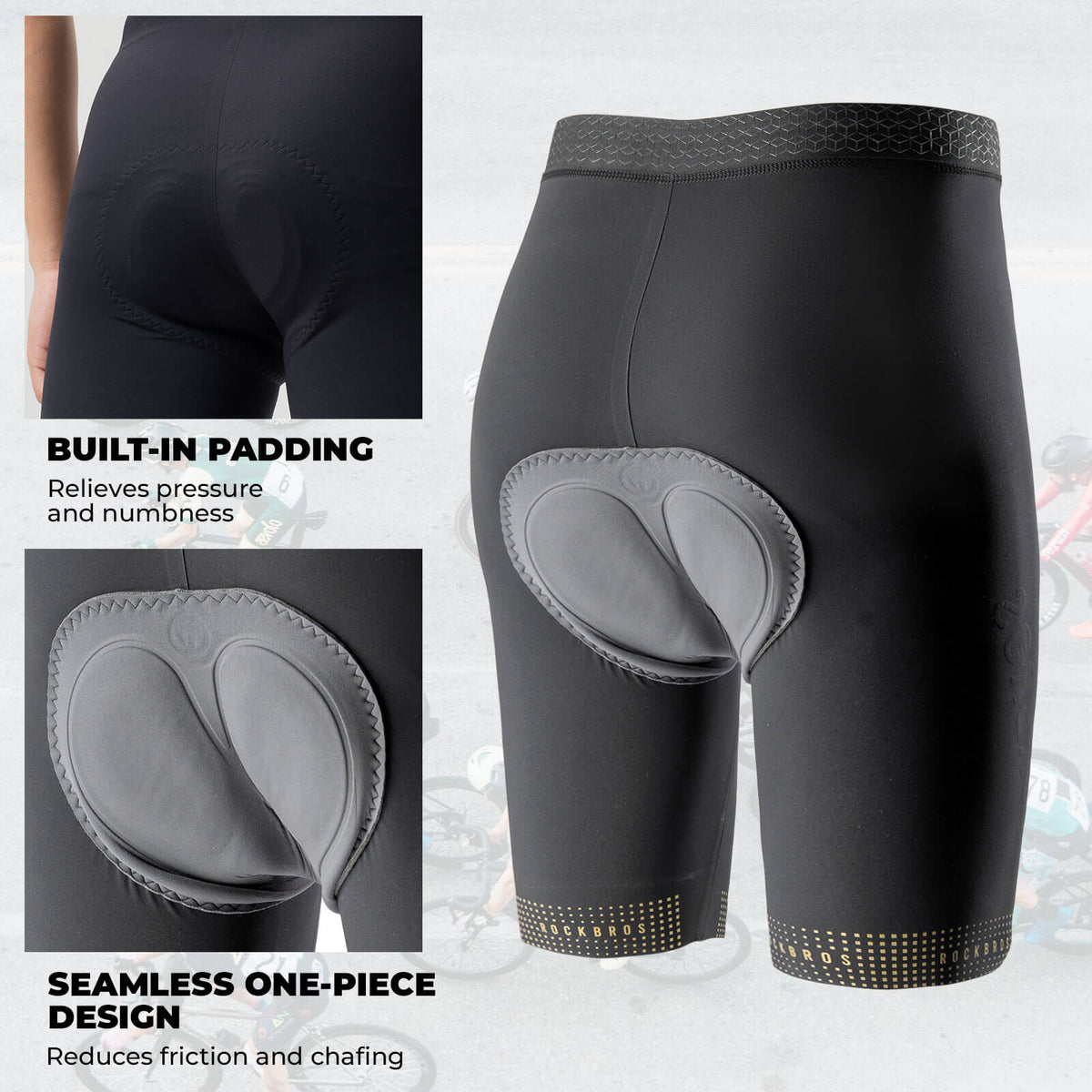 Men’s Endurance Padded Cycling Shorts - YDDK012