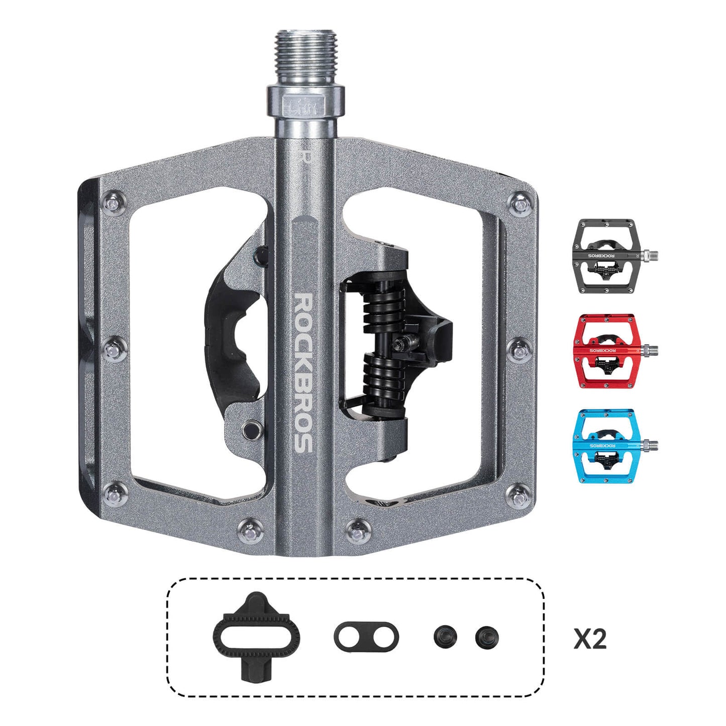 Dual-Use Clipless & Flat Bike Pedals