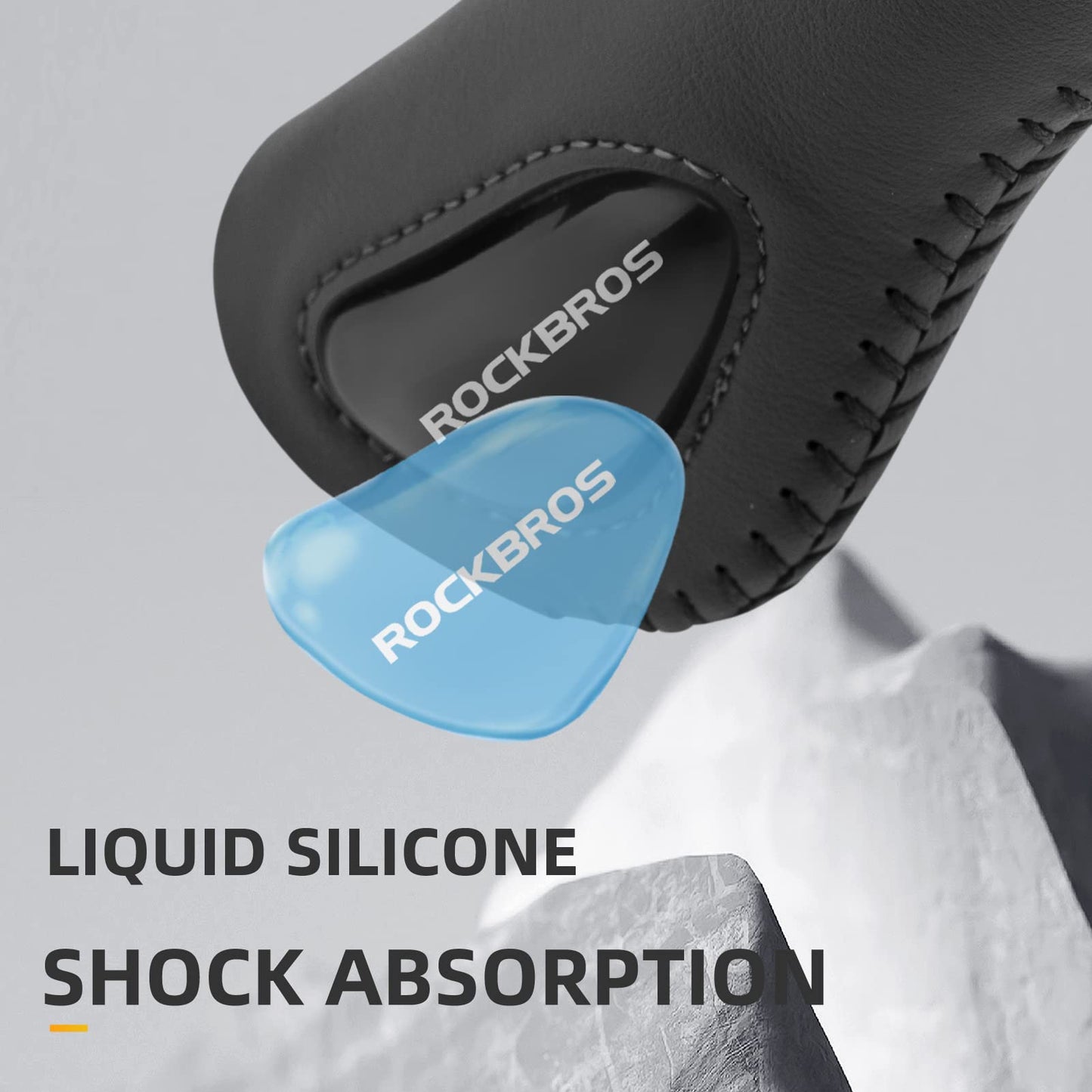 Bike Handle Grips Ergonomics Design Soft Gel Dual Lock