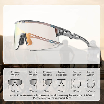 Half Frame Photochromic Cycling Sunglasses - SP337