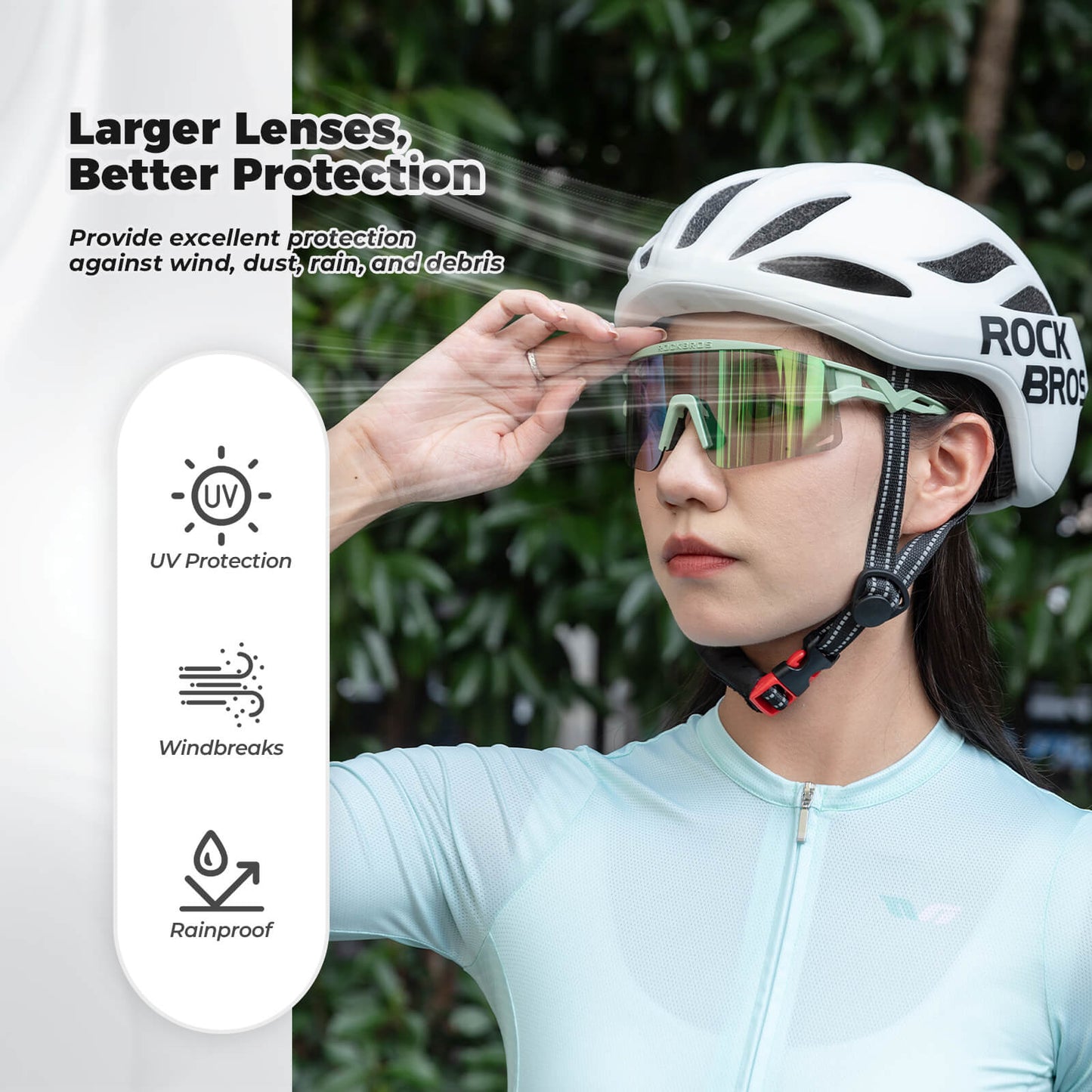 Half Frame Photochromic Cycling Sunglasses - SP337
