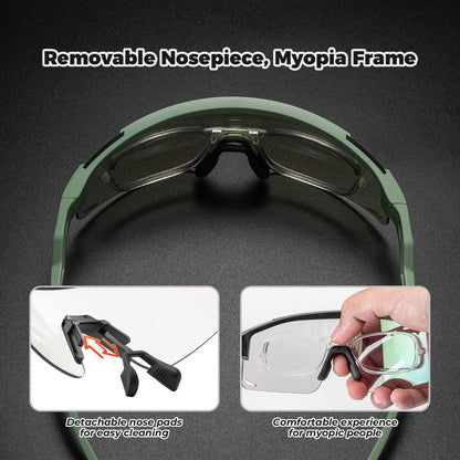 Half Frame Photochromic Cycling Sunglasses - SP337