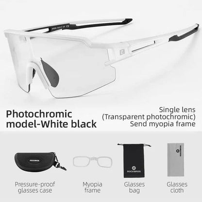 Half Frame Photochromic Cycling Sunglasses