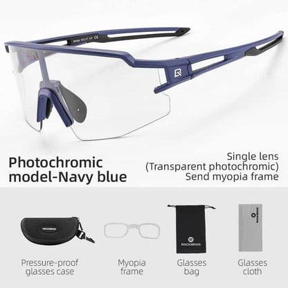 Half Frame Photochromic Cycling Sunglasses