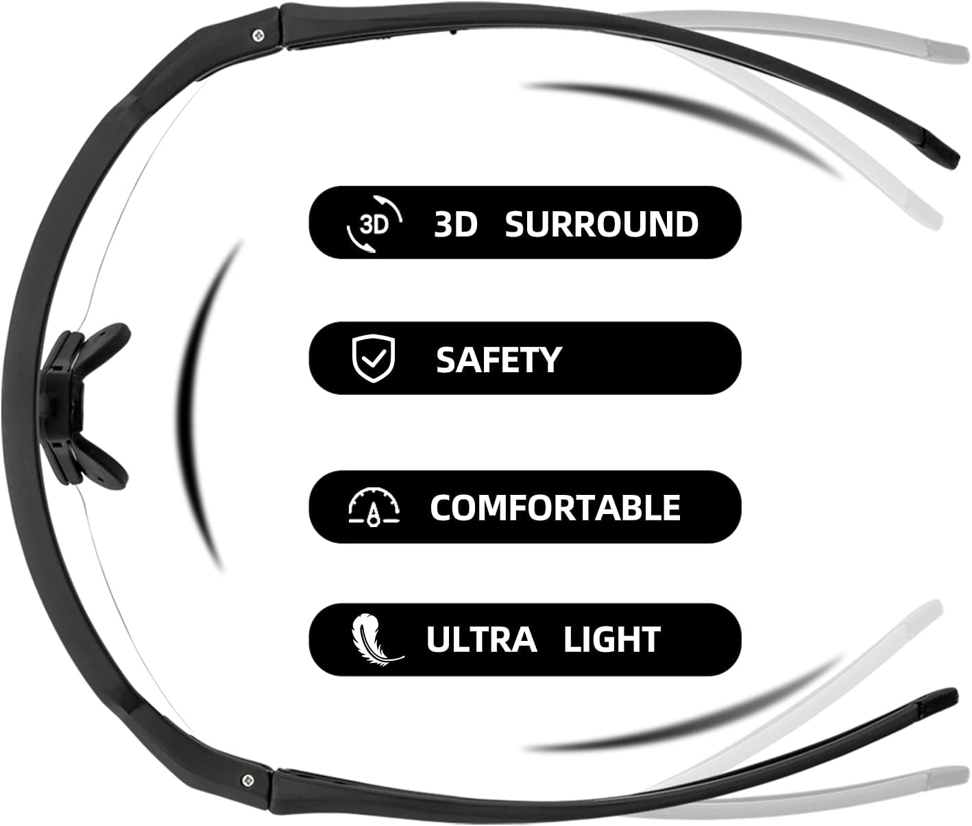 Half-Frame Photochromic Sports Sunglasses (UV400)