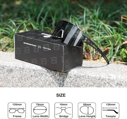 Half-Frame Photochromic Sports Sunglasses (UV400)