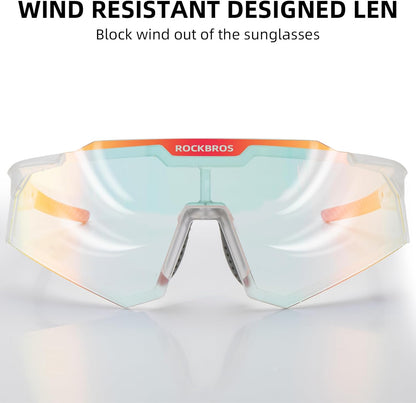 Half-Frame Photochromic Sports Sunglasses (UV400)