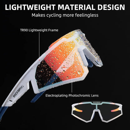 Half-Frame Photochromic Sports Sunglasses (UV400)