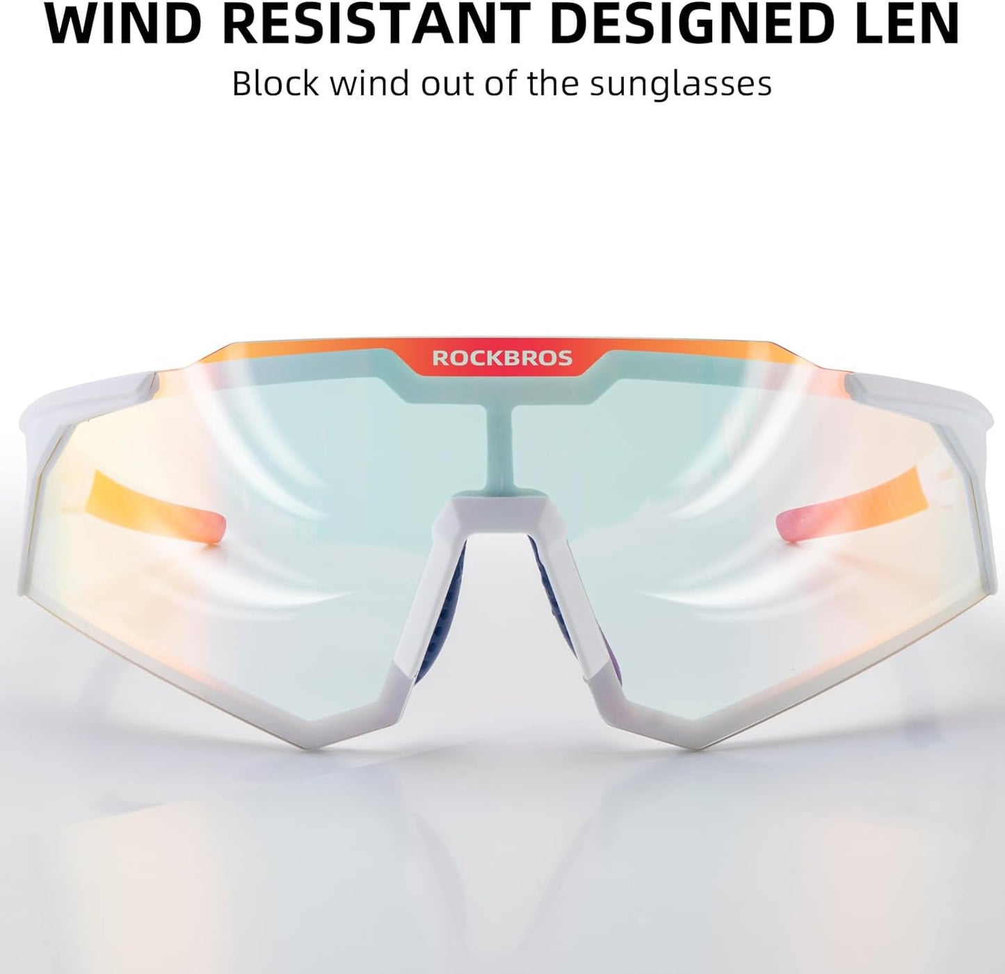 Half-Frame Photochromic Sports Sunglasses (UV400)
