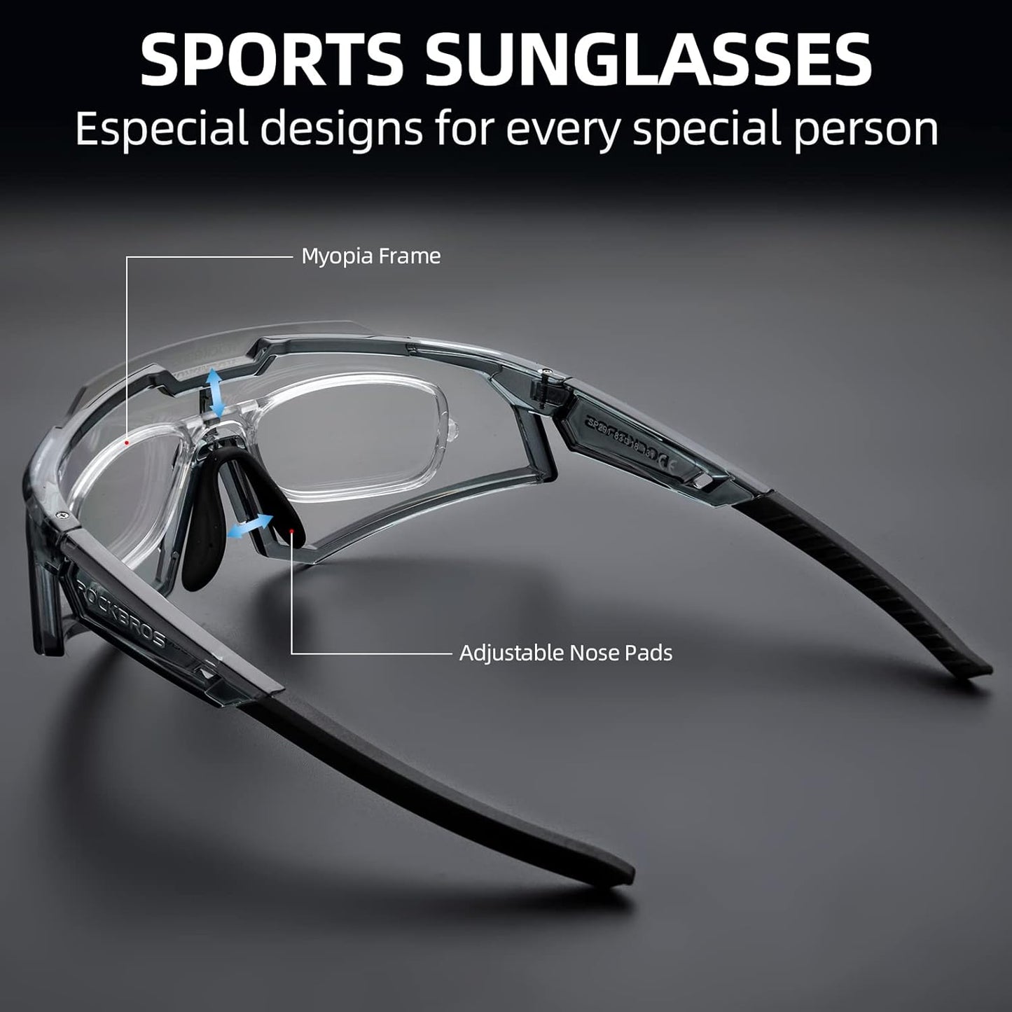 Half-Frame Photochromic Sports Sunglasses (UV400)