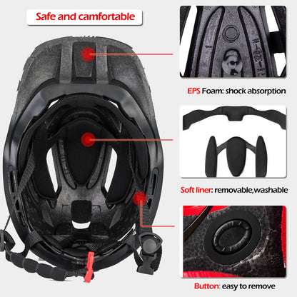 ROCKBROS Kids Bike Helmet Full Face Safety Helmet