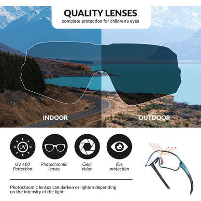 Kids Photochromic Cycling Sunglasses