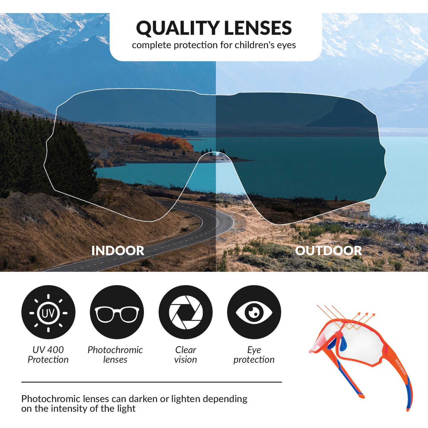 SP314 Kids Photochromic Sunglasses