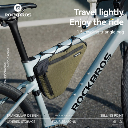 Large Capacity Bike Triangle Bag-1.5L