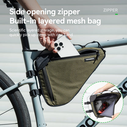 Large Capacity Bike Triangle Bag-1.5L