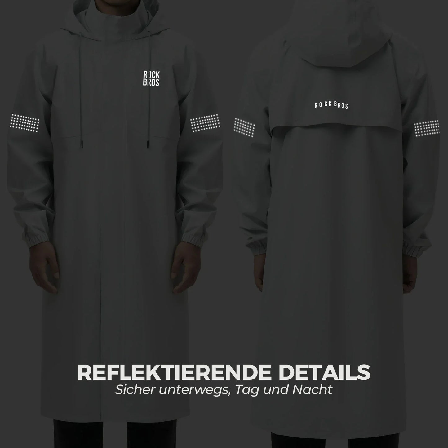 Long Raincoat Waterproof Poncho Jackets