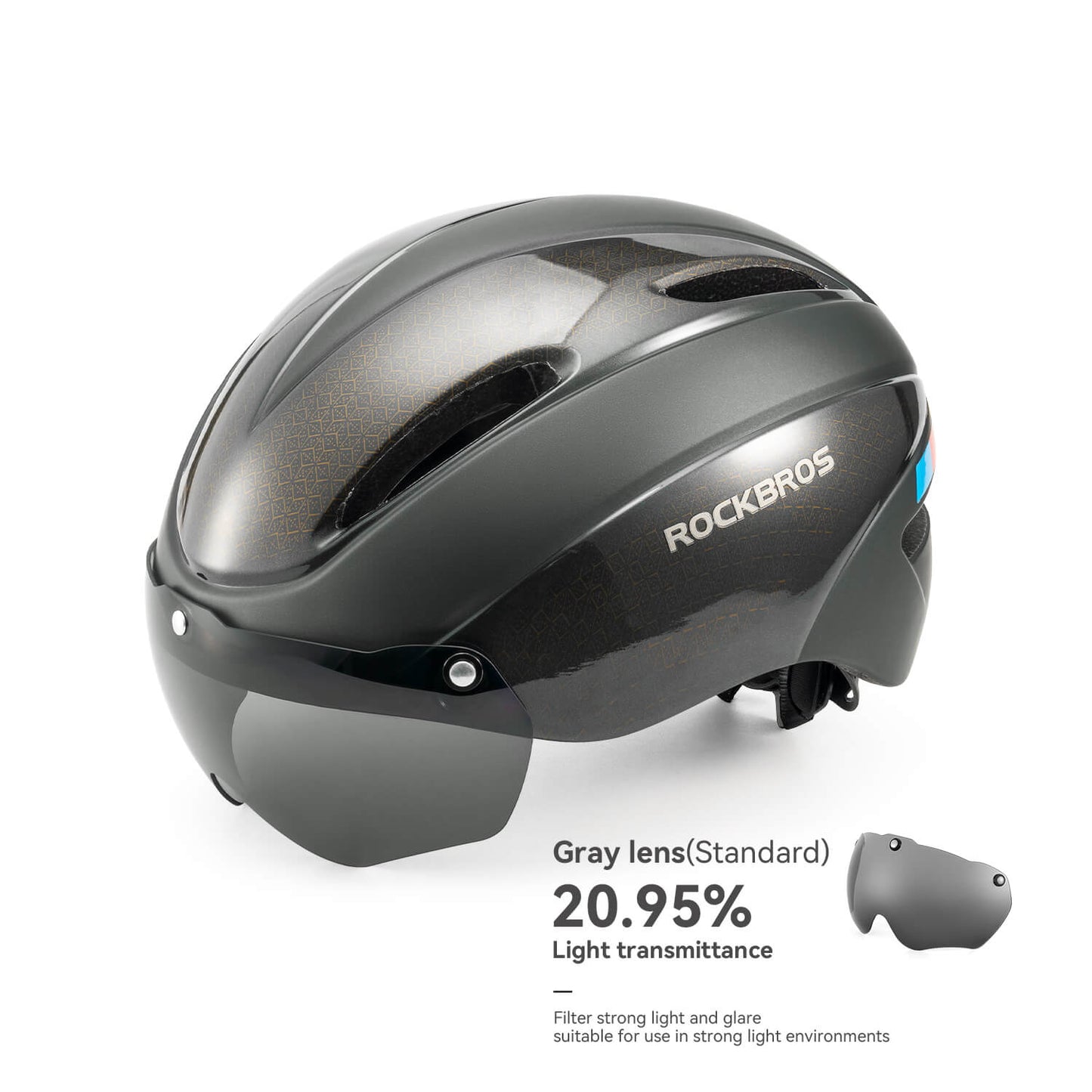 Trussier Magnetic Goggles Bike Helmet