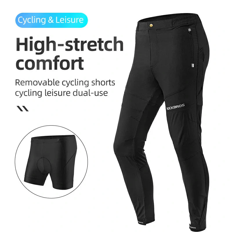 ROCKBROS Men's Softshell Jacket & Pants Breathable Cycling Suit
